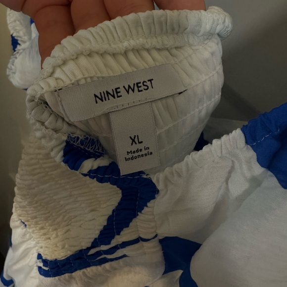 Nine West Blue and White Maxi Dress - Picture 2 of 3